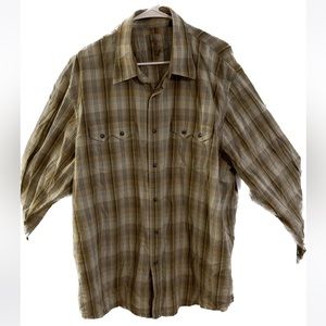Men’s Plaid western shirt XXL